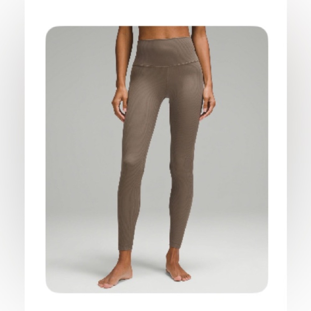 Lulu Align High Rise Ribbed Pant 28" Size 8